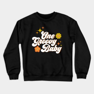 One Groovy Baby - Groovy Baby Crewneck Sweatshirt